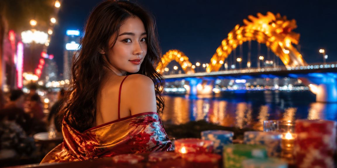 Người chơi xổ số và cá cược tại bãi biển Đà Nẵng nhìn vào điện thoại