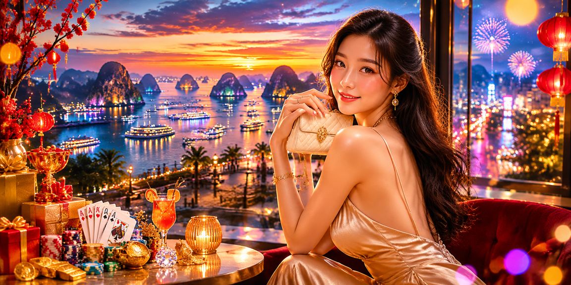 Người dùng chơi bài trong không gian cà phê ven Vịnh Hạ Long