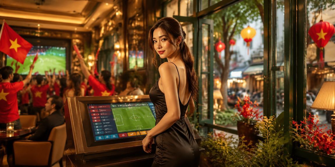 Người dùng Hà Nội ngồi cà phê xem trang khuyến mãi casino trực tuyến